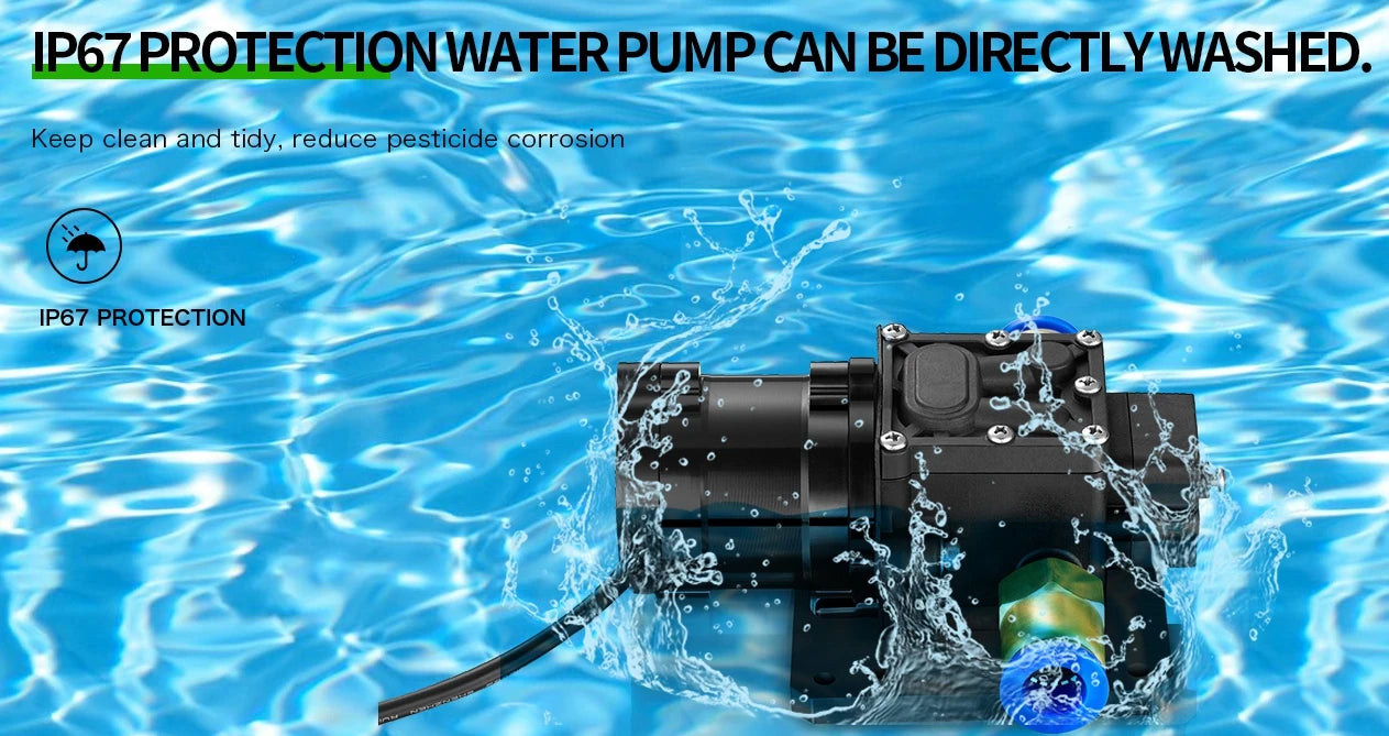 Hobbywing Combo Pump 5L 8L Brushless Water Pump, IP67 PROTECTION WATER PUMP CAN BE DIRECTLY WASHED 