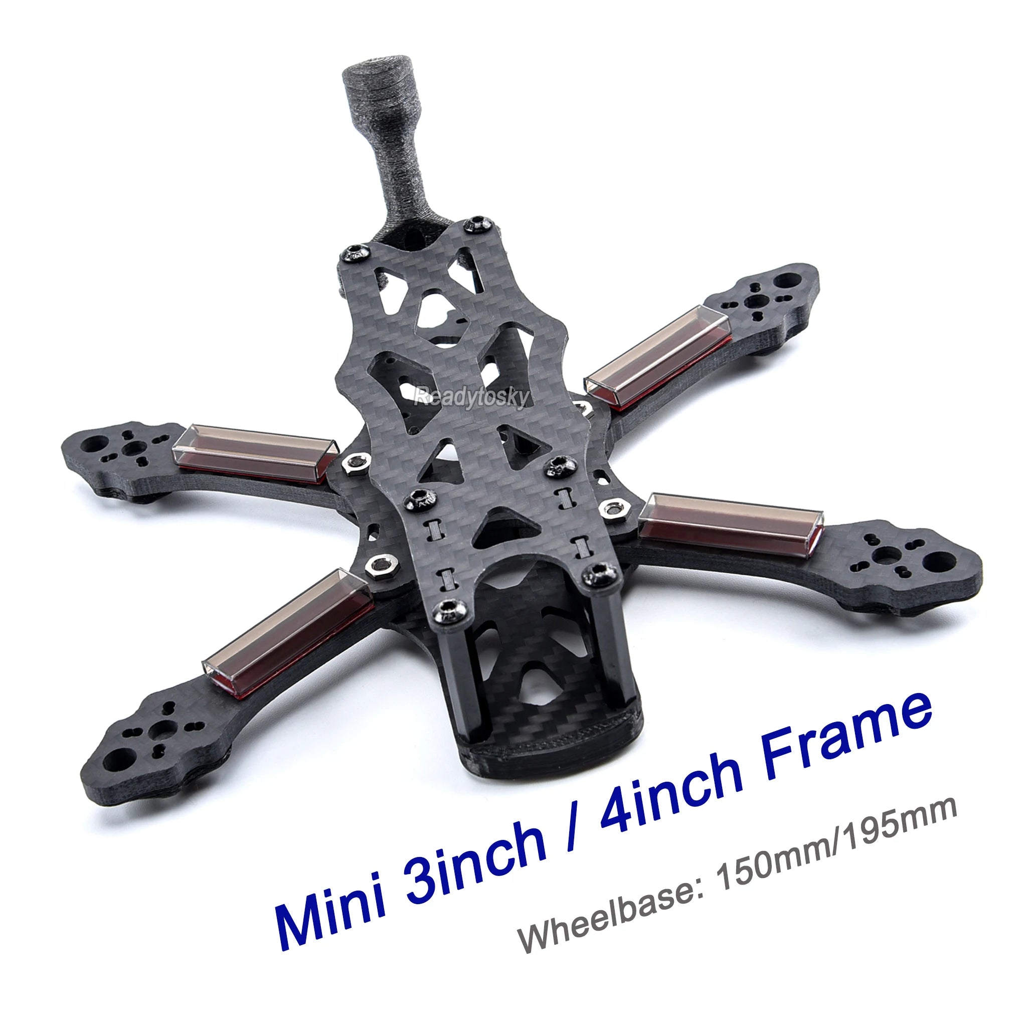3inch Fiber Frame Kit, Readytosky Frame 4inch 150mm/195mm 3inch Mini Wheelbase