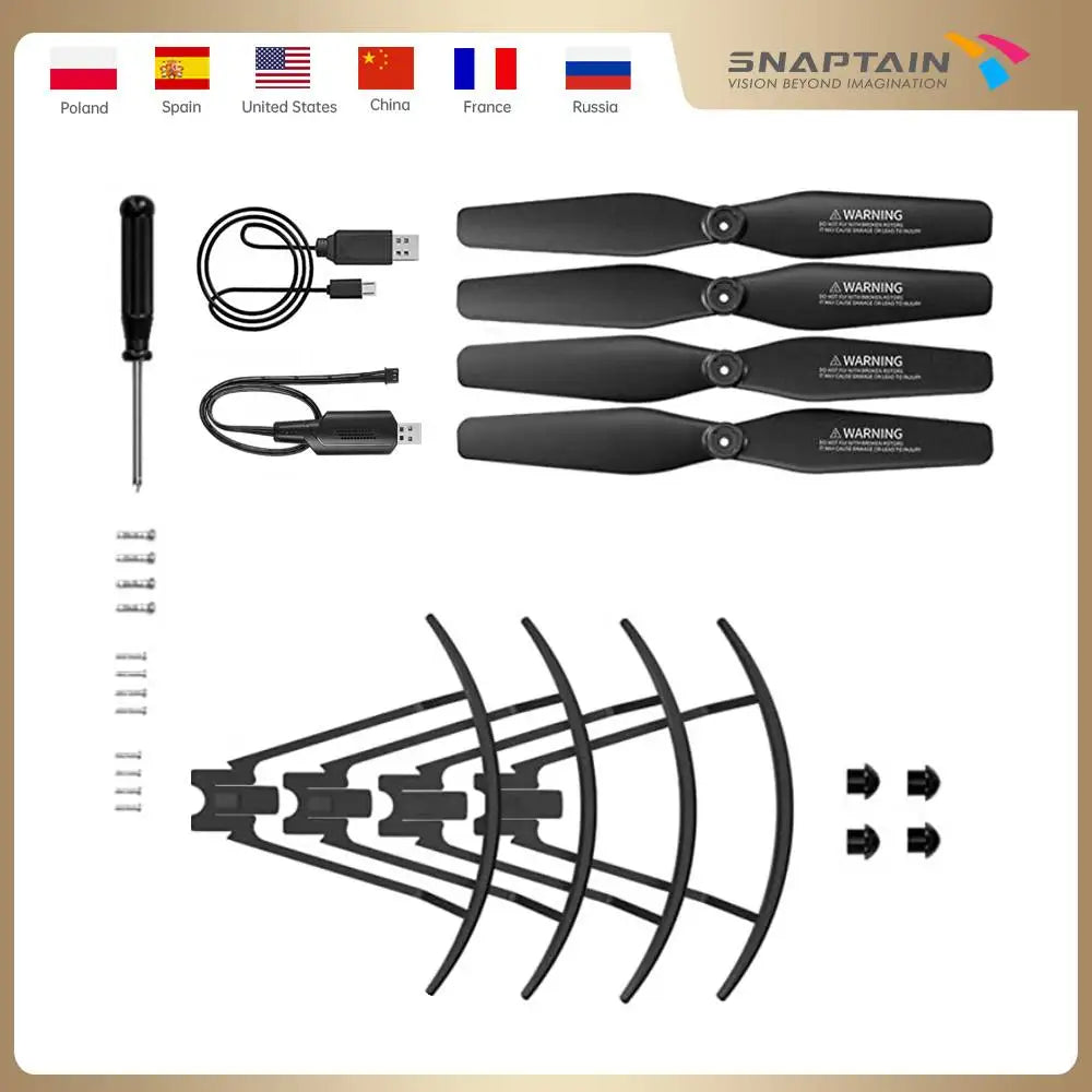 SNAPTAIN SP500 Battery and Propellers, Poland Spain United States China France Russia WaRNING WARNING WNARNING