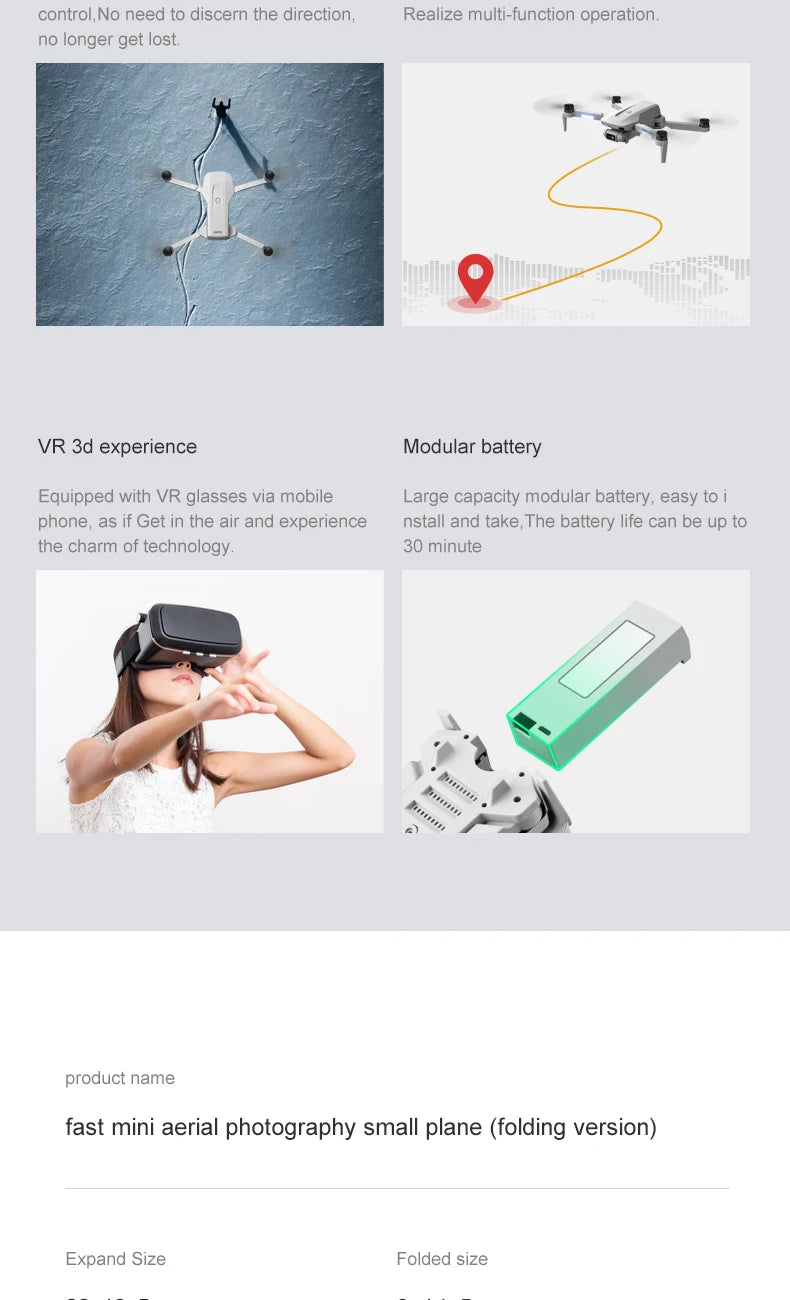 4DRC F8 Drone, 30 minute product name fast mini aerial photography small plane foldable .