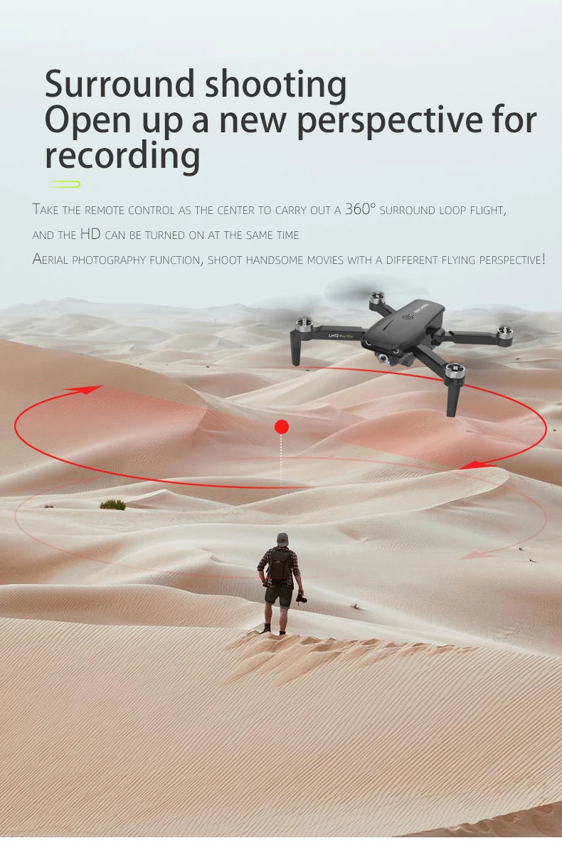 LM12 Drone, the remote control can be turned on at the same time aerial photography function