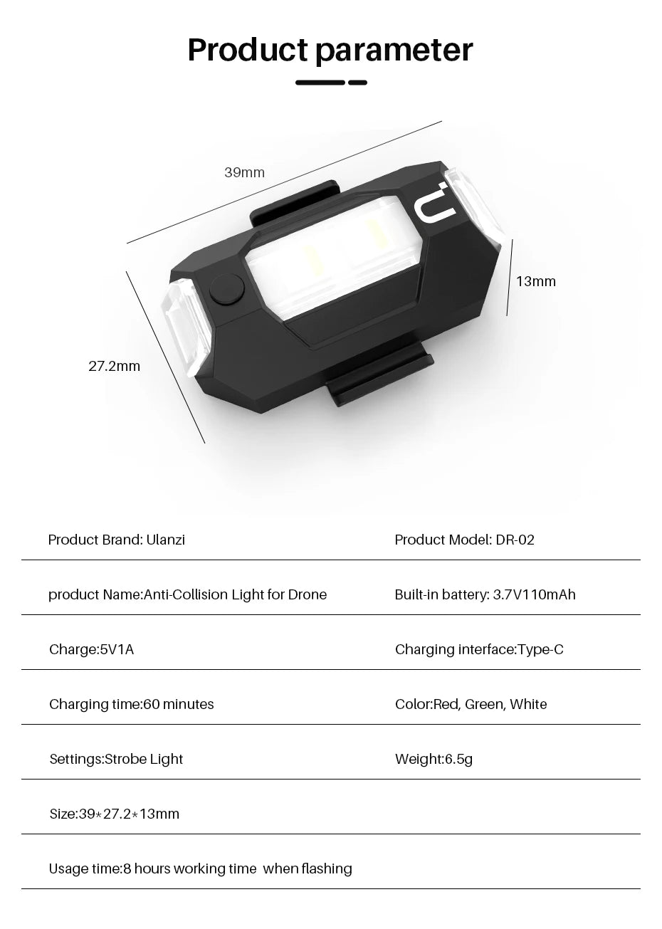 Ulanzi DR-02 anti-collision light for drone