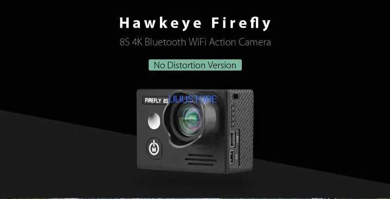 Hawkeye Firefly 8S Action Camera, Hawkeye Firefly 8S 4K Bluetooth WiFi Action Camera No Distortion Version F