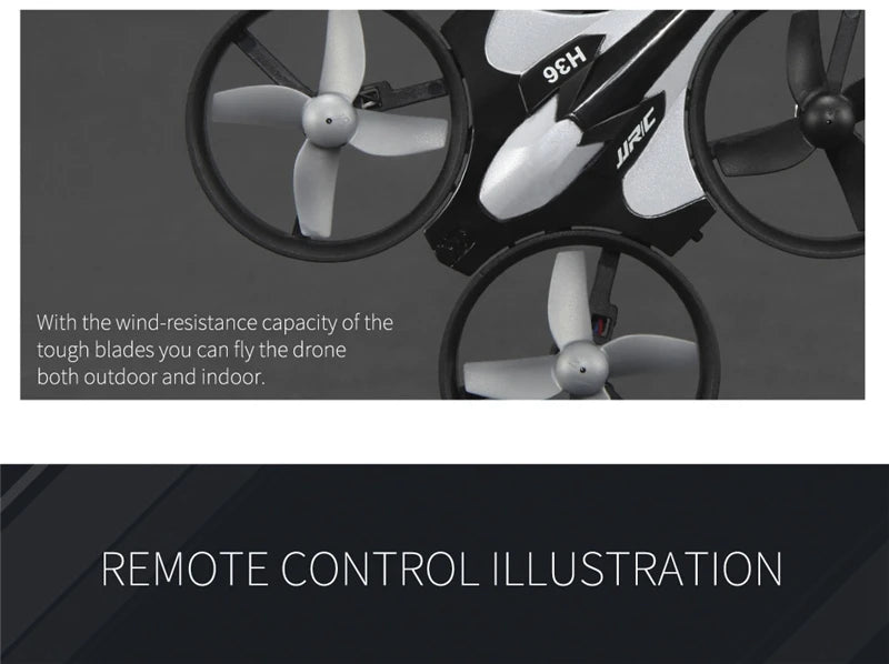 JJRC H36 RC Mini Drone, with the wind-resistance capacity of the tough blades
