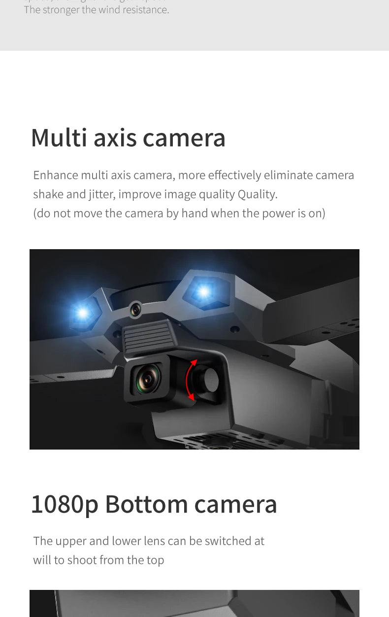 S1max drone, the stronger the wind resistance multi axis camera, the better image