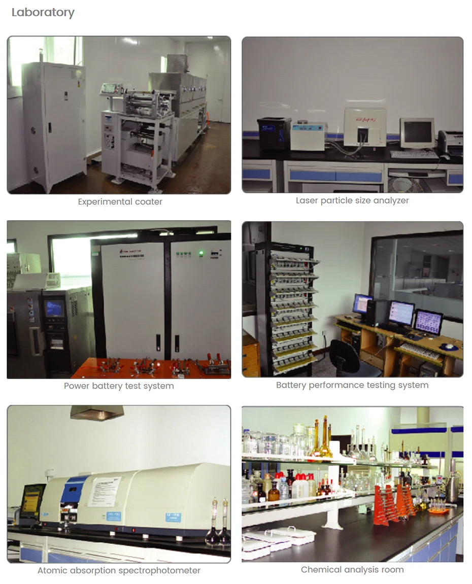 Laboratory Experimental coater Laser particle size analyzer Power battery test system Battery performance testing system Atomic