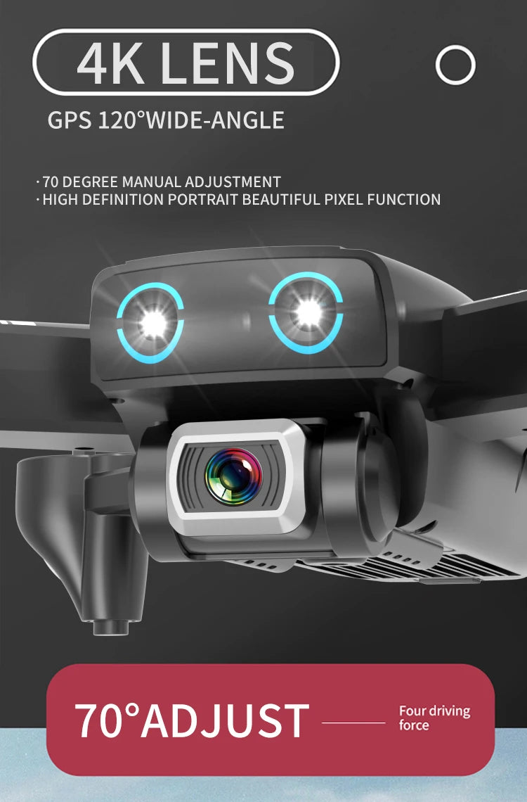 S167 Drone - 2020 New GPS Drone With 4K HD Camera 5G WIFI FPV RC Foldable Quadcopter Drone Flying Gesture Photos Video Helicopter Toy Professional Camera Drone 31 S167 Drone, 4K LENS O GPS 120PWIDE-ANGLE 70 DEGREE MAN