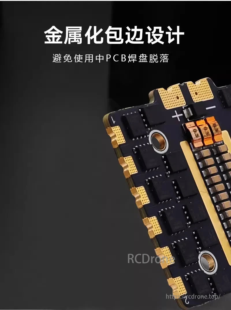 HAKRC 5139 90A 4-in-1 Drone ESC, Key features include an 8-layer 3oz copper PCB for enhanced current handling and excellent heat dissipation.