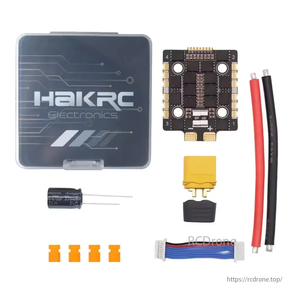 HAKRC BLHeli_32 3220 65A 4-in-1 ESC, Improved responsiveness and extended flight time through damped light and regenerative braking