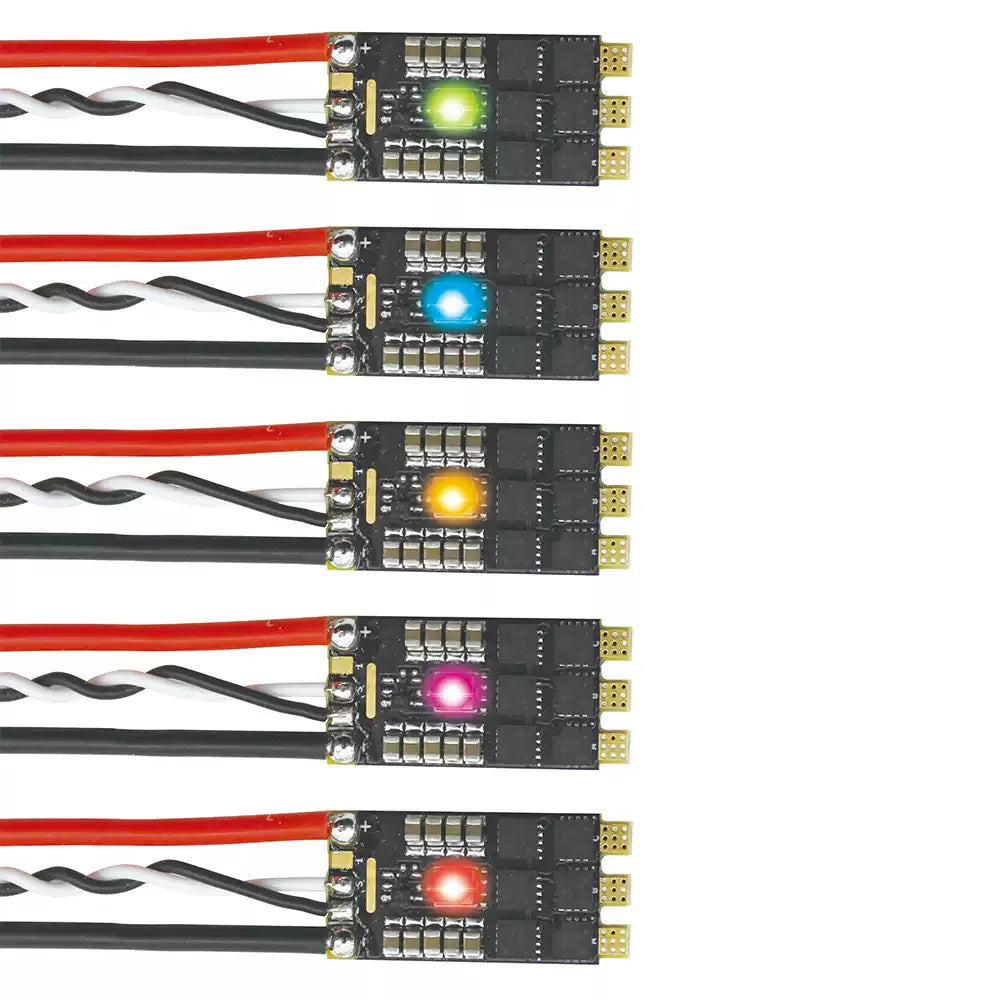 HAKRC BLS 20A BLHeli_S ESC with Programmable LED – 2–5S, DShot600, Damped Light, FPV Racing Ready