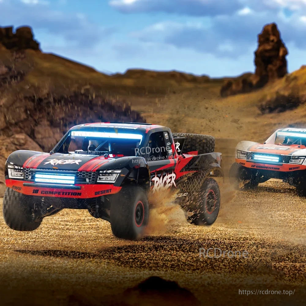 HB RC Car, The vehicle uses a 7.4V 18650/1500mAh lithium-ion battery and supports long-range control via USB charging.