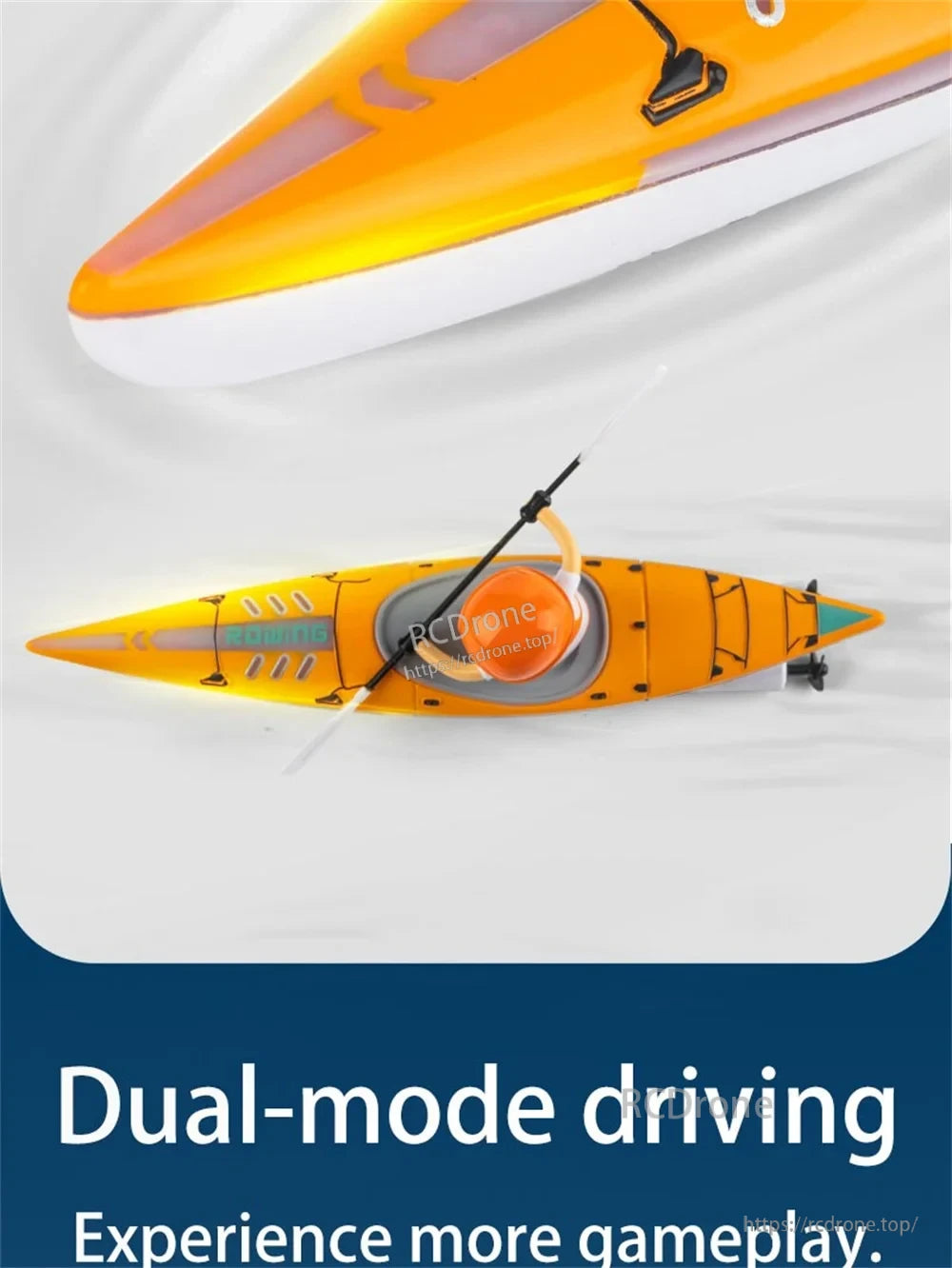 HC-810 RC Boat, Dual-mode driving RC boat with rowing feature for enhanced gameplay experience.