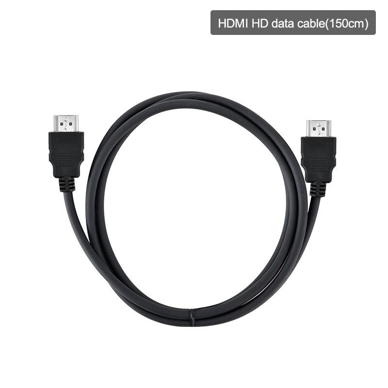 HDMI HD data cable 150cm length shown coiled with both HDMI male connectors