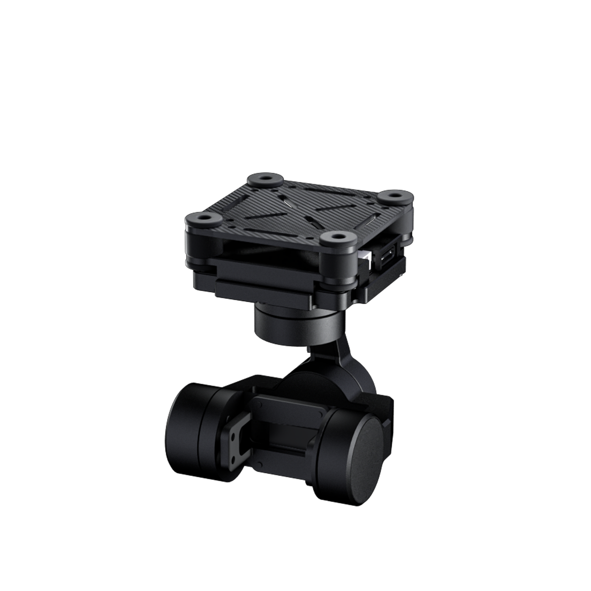 HEQUAV G-Port 3-Axis Gimbal Component for DJI O3/O4/O4 Pro & Caddx/Walksnail/RunCam, 12–18V, SBUS/PWM/MAVLink