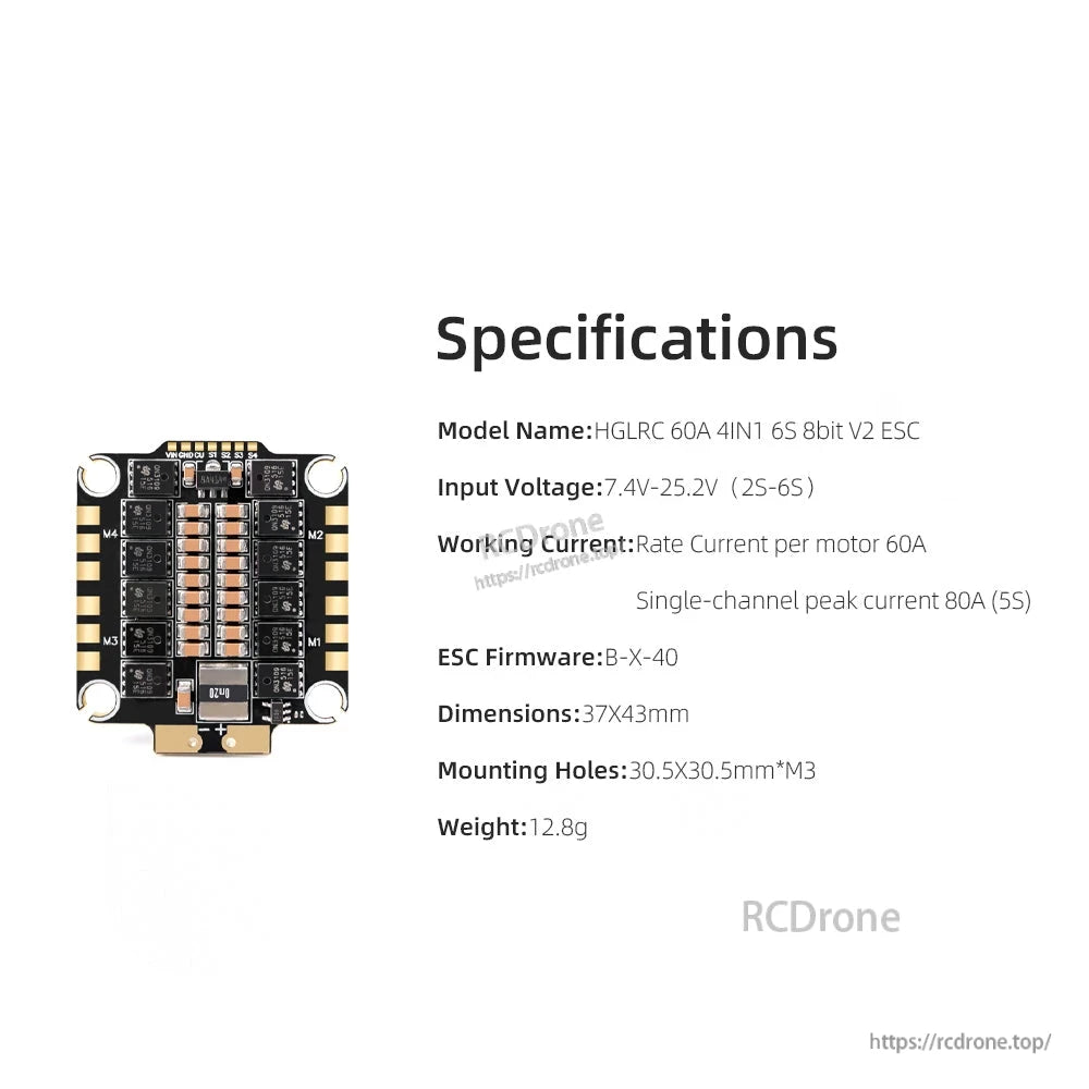 Specification sheet image listing input voltage, current rating, dimensions and mounting holes