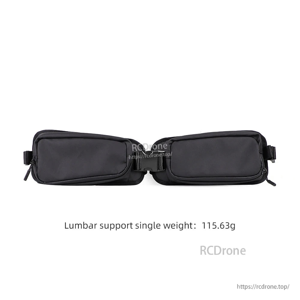 Lumbar support belt shown flat, single weight 115.63g