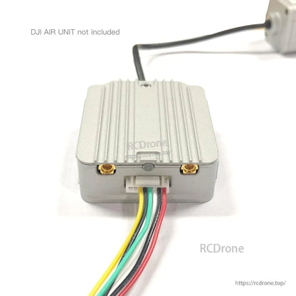 Silicone 8-pin cable plugged into DJI FPV Air Unit port; Air Unit not included