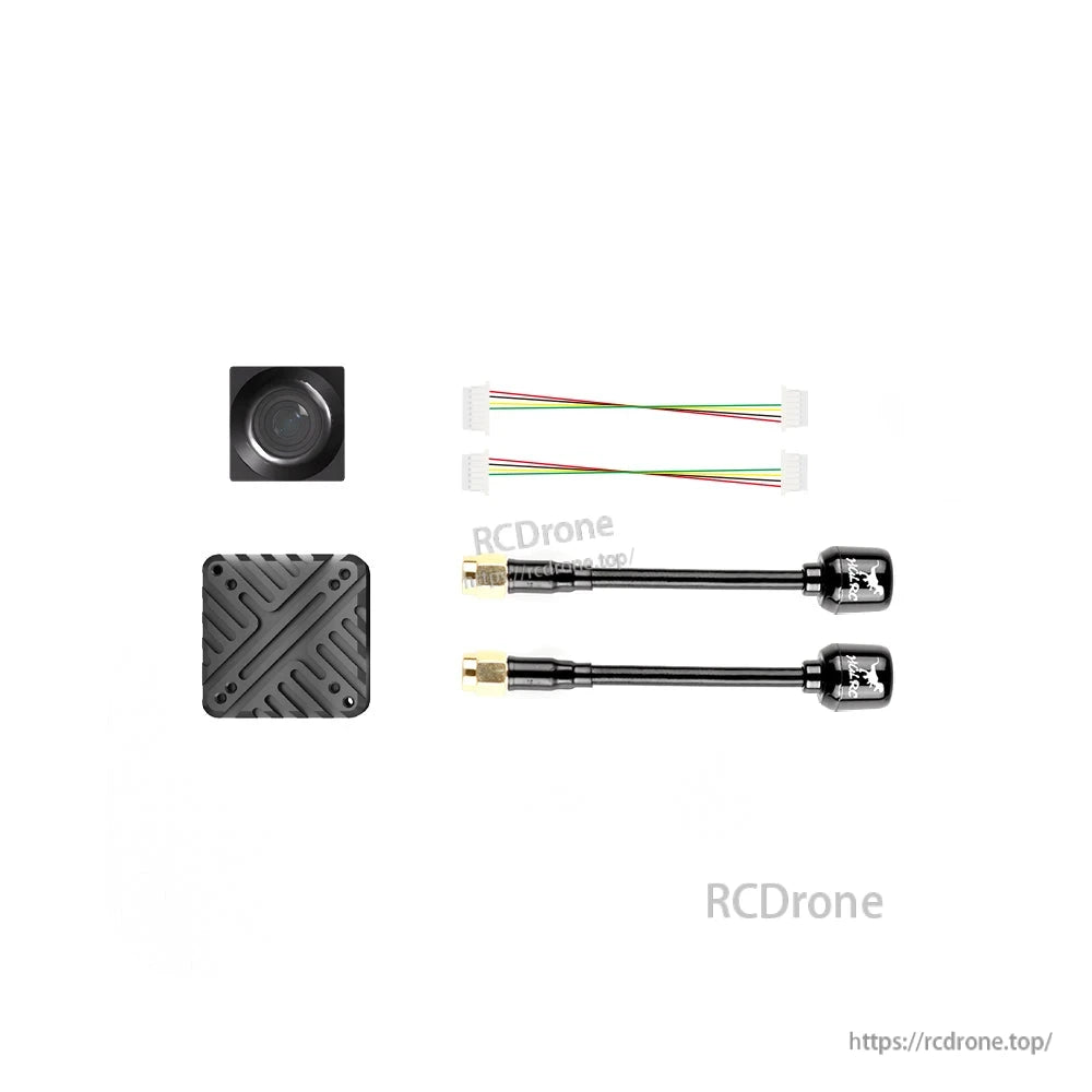 Camera, A1 air unit, wiring harness and two antennas shown as included accessories