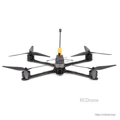 HGLRC MY10 10-Inch FPV Drone front view showing FPV camera mount and X-frame layout
