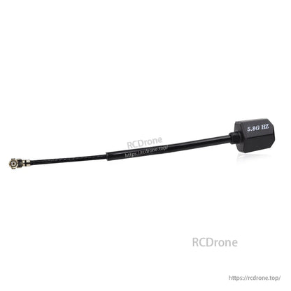 Side view of antenna cable and connector close-up, 5.8G Hz marking on hammer head