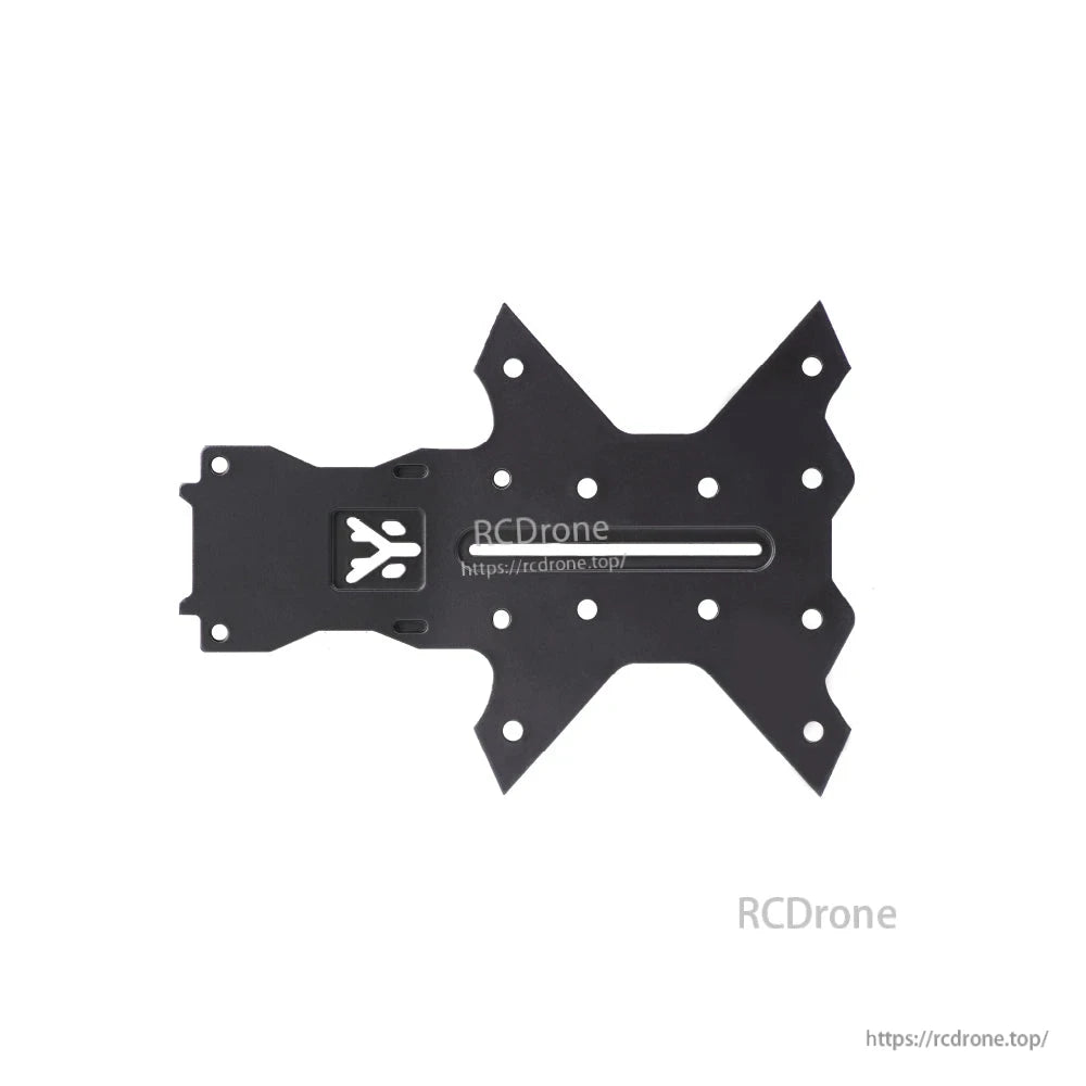 HGLRC Nblade MAX 5-inch FPV frame carbon fiber bottom plate with multiple mounting holes and center slot
