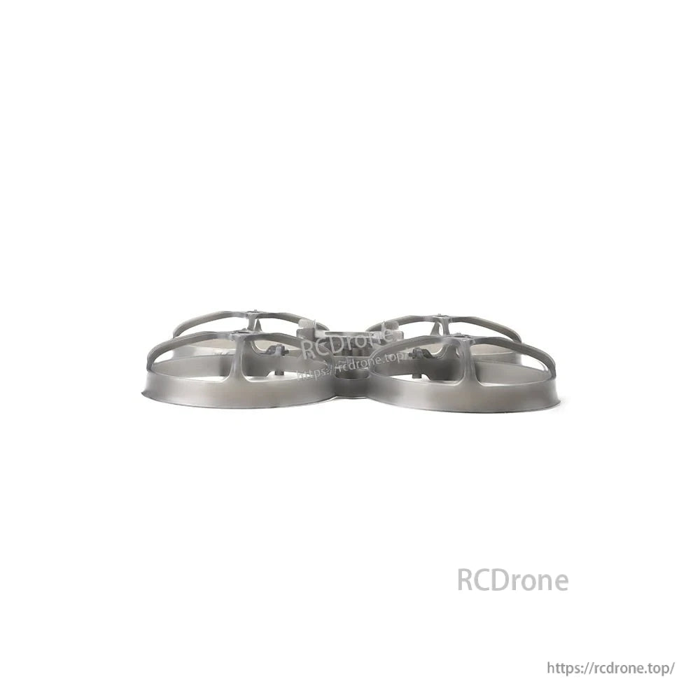 Side profile view of the 75mm whoop frame showing duct height and center mounting platform