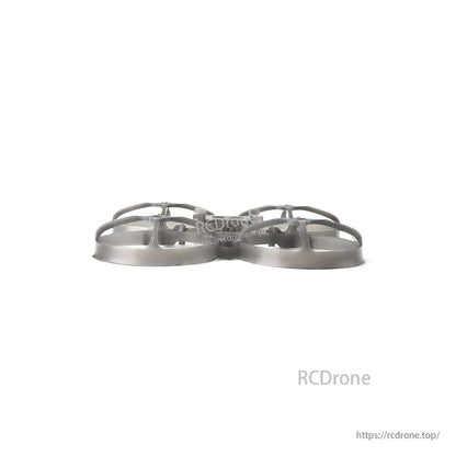 Side profile view of the 75mm whoop frame showing duct height and center mounting platform