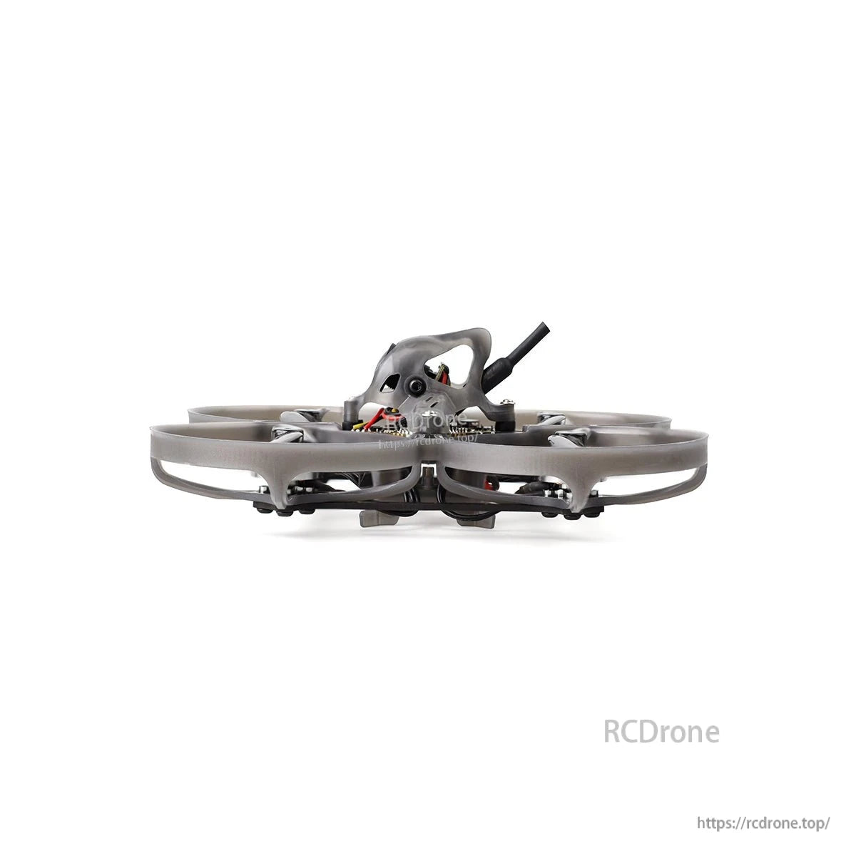 Petrel 85Whoop indoor FPV whoop side profile showing camera canopy and antenna position