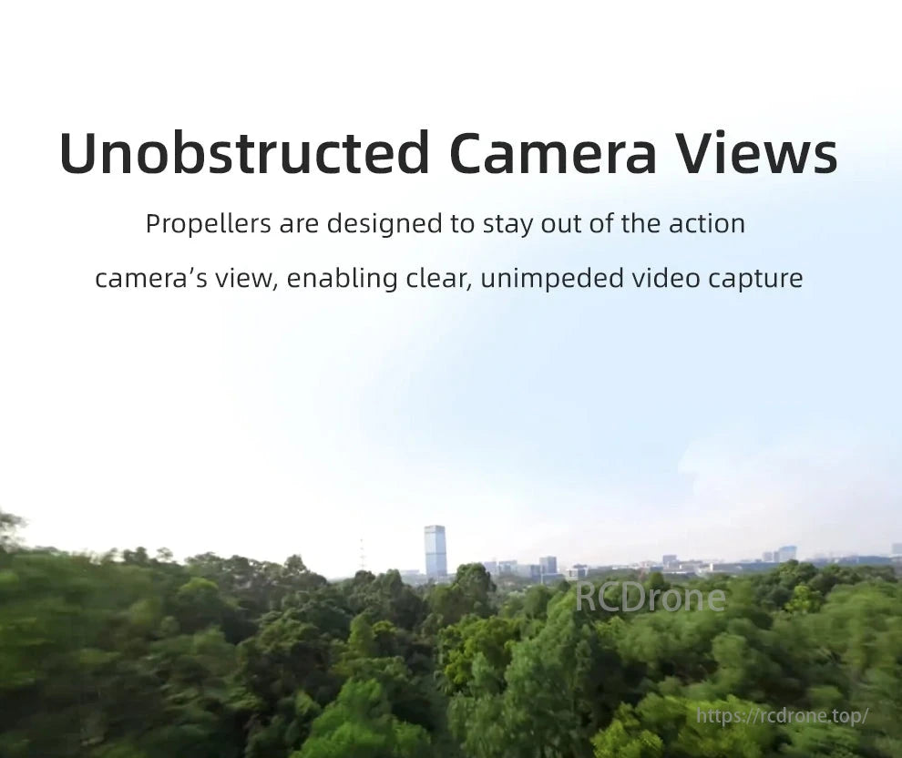 HGLRC Rekon Y6 6S 5-Inch Long-Range FPV, Unobstructed camera views for clear, unimpeded video capture.