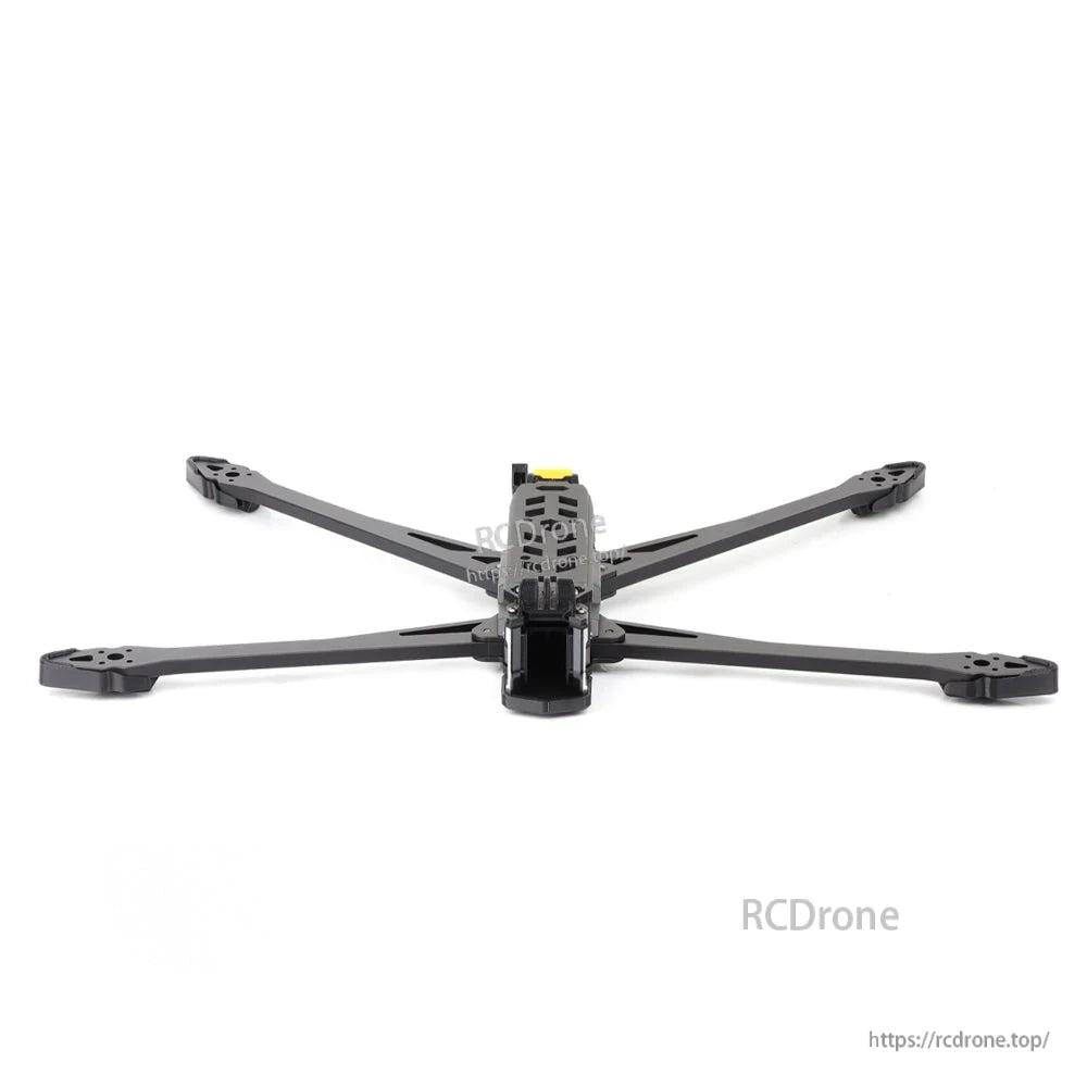 Front view of Rekon10 PRO V2 frame showing camera cage opening and arm spacing
