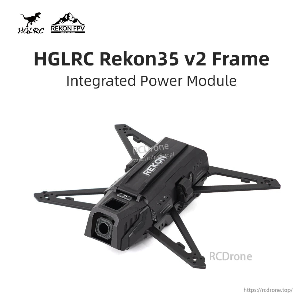 HGLRC Rekon35 V2 Frame integrated power module product graphic with model name text