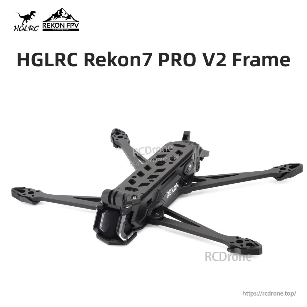 HGLRC Rekon7 PRO V2 Frame title graphic with product photo on white background