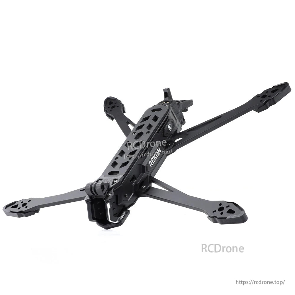 Rear angled view of Rekon8 PRO frame showing long arms and rear mounting area