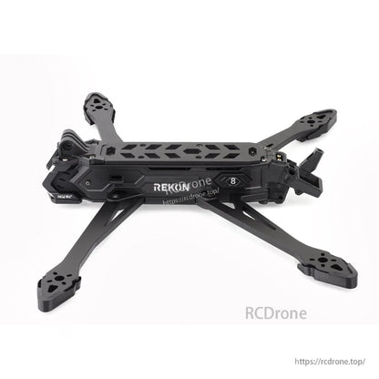 HGLRC Rekon8 PRO 8-Inch Long-Range FPV Frame side profile with Rekon8 logo plates