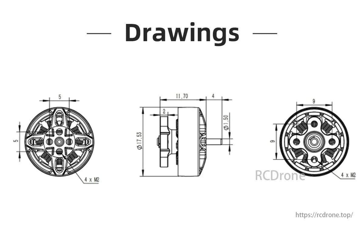 HGLRC SPECTER 1303.5 Brushless Motor, New and optimized tuning that maintains high torque at low speeds, linear power output, and fast response.