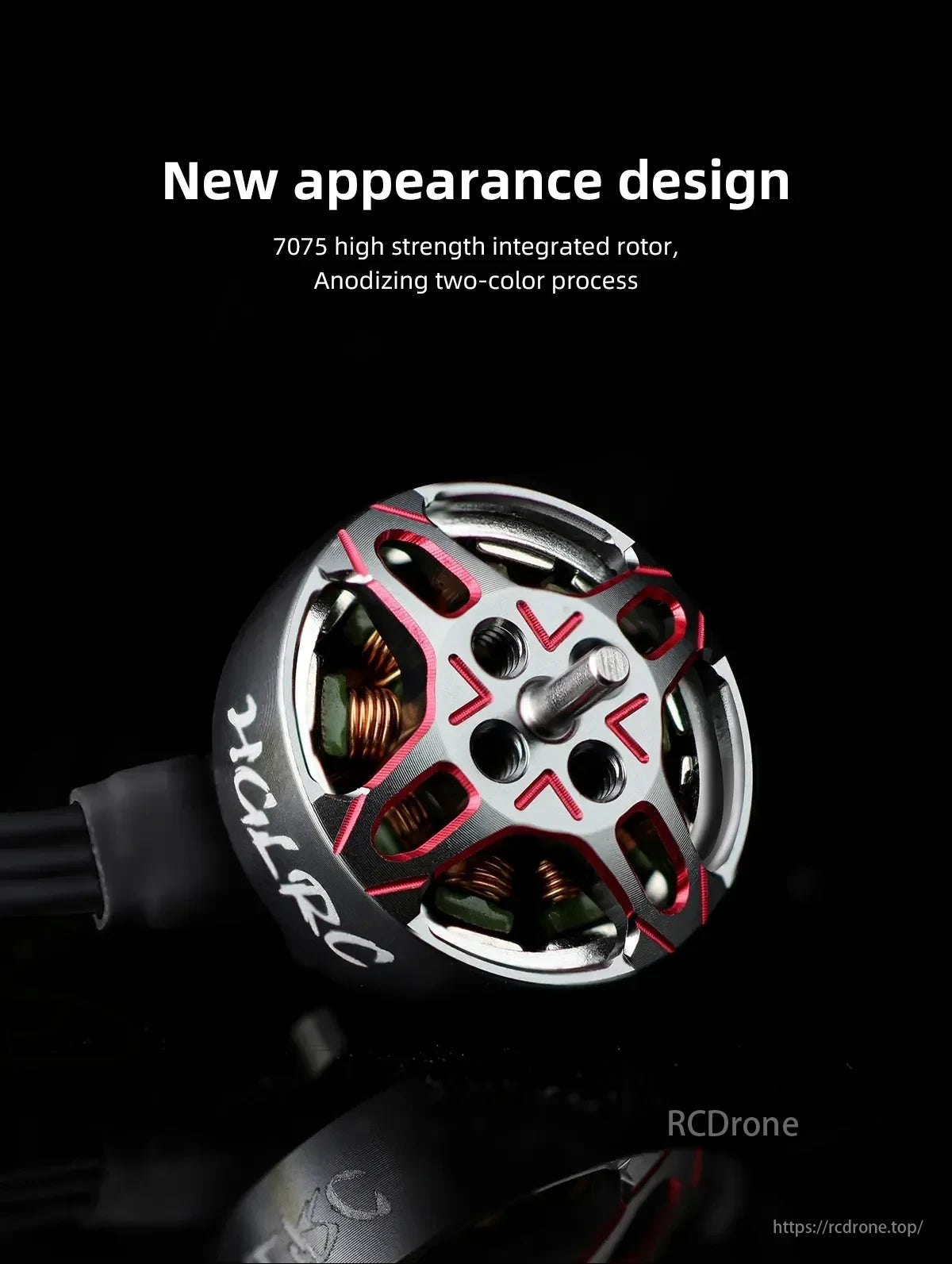 HGLRC SPECTER 1303.5 Brushless Motor, HGLRC SPECTER 1303.5 Motor with new design, 7075 high-strength two-color rotor.