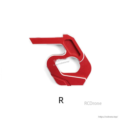 Red aluminum side plate component for HGLRC Sector X5 FR frame kit, right (R) piece