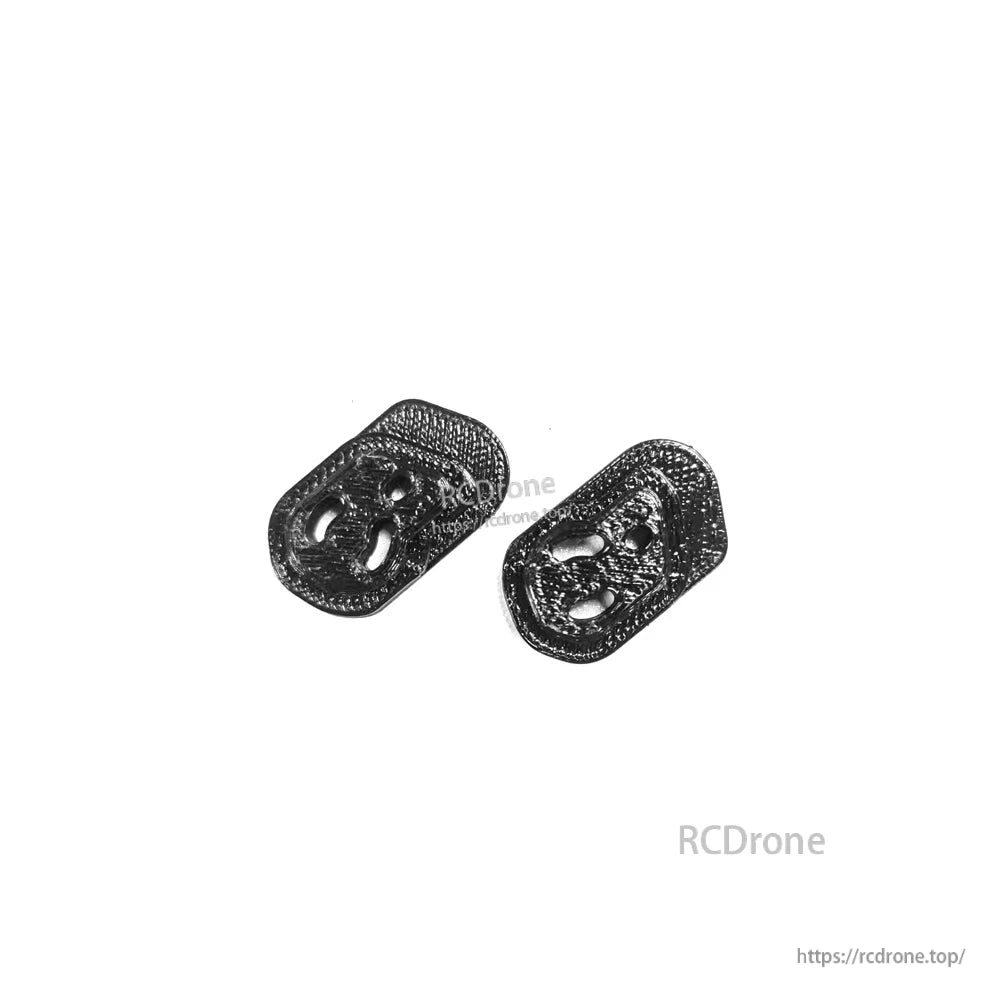 Pair of small carbon fiber accessory plates with mounting holes for HGLRC Sector X5 FR frame kit