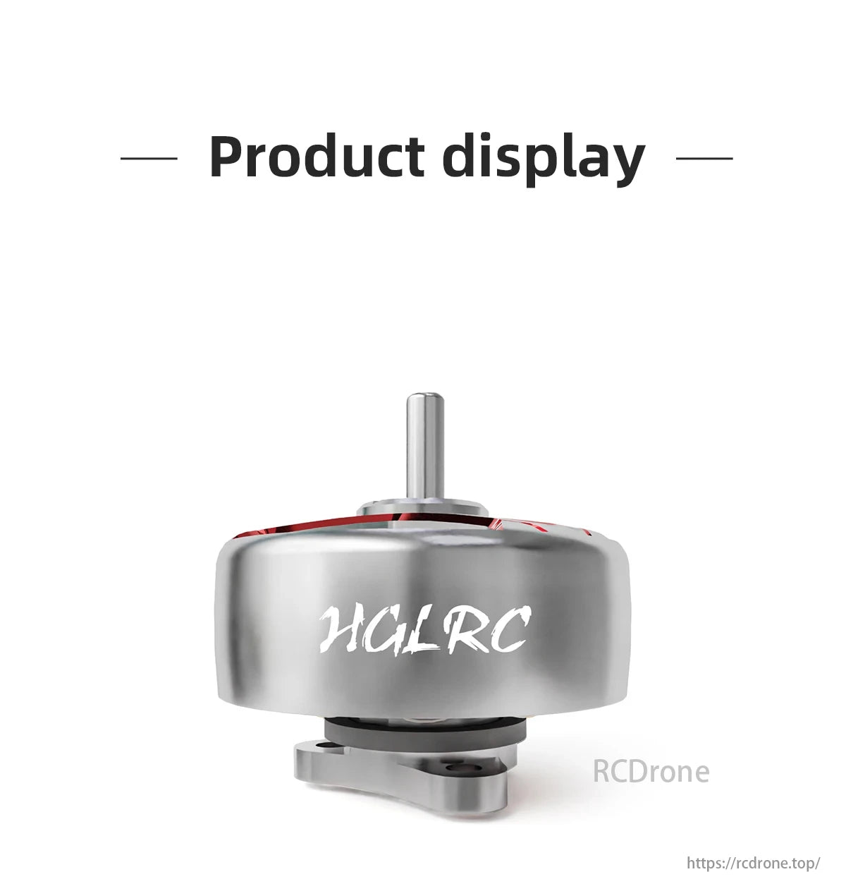 HGLRC Specter 1003 Motor, Alloy steel outlet shaft designed for high strength and reduced weight to improve aircraft performance.