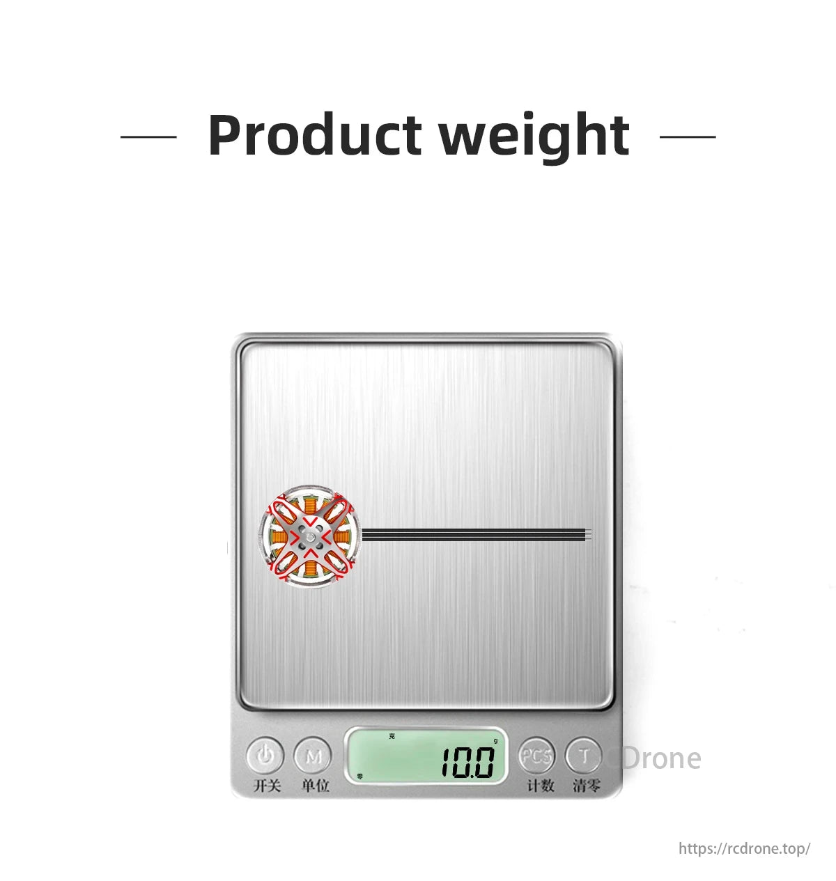 HGLRC Specter 1404 Brushless FPV Motor, Magnetic steel with strong magnetism and high torque for customized applications.