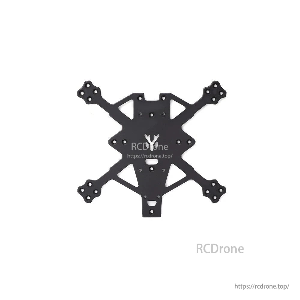 Carbon fiber frame top plate only, X-shaped 2-inch cinewhoop plate with mounting holes