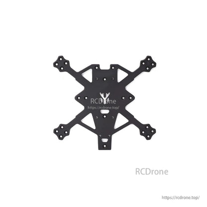 Carbon fiber frame top plate only, X-shaped 2-inch cinewhoop plate with mounting holes