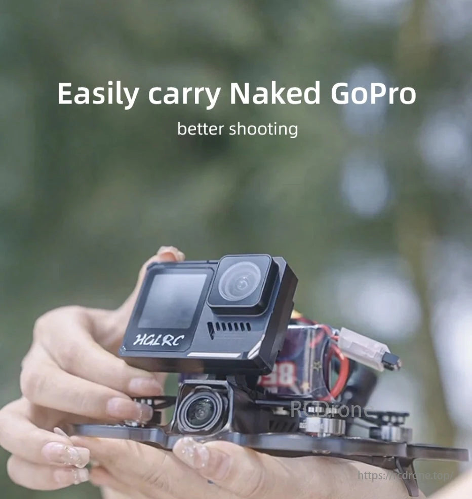 HGLRC Talon HD/Analog 2-Inch 2S Cinewhoop FPV, The VTX has excellent heat dissipation through an integrated cooling system that stabilizes performance under heavy use.