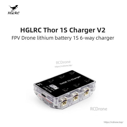 HGLRC Thor 1S Charger V2 title graphic with product shown on white background