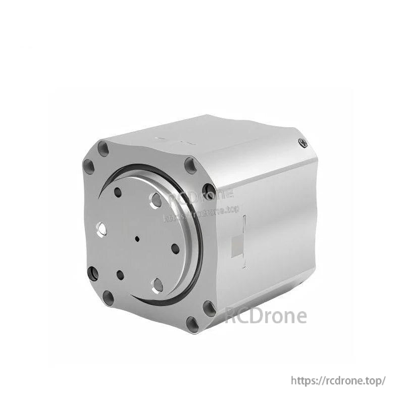 Front mounting flange and bolt-hole pattern on silver gear reducer housing (watermarked product photo)
