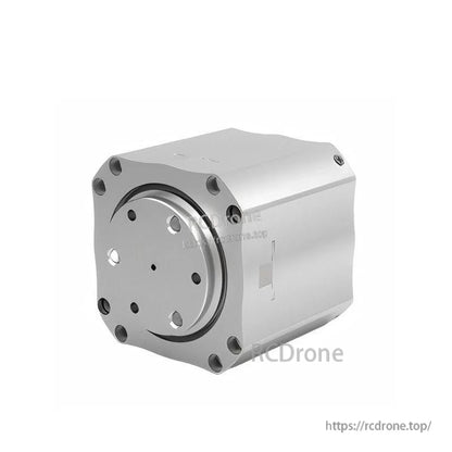 Front mounting flange and bolt-hole pattern on silver gear reducer housing (watermarked product photo)