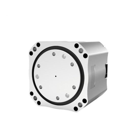 HIGH TORQUE HTDW-6056-36-NE motor module, 36:1 reduction gearbox, front mounting face view