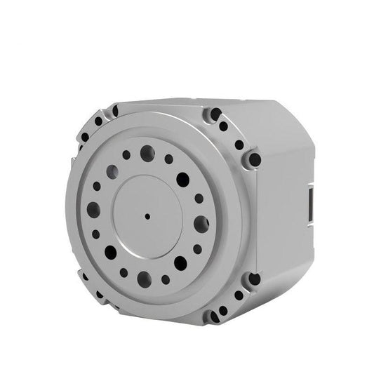 HIGH TORQUE HTDW-7256-35-NE motor angled front view with circular mounting flange and bolt holes