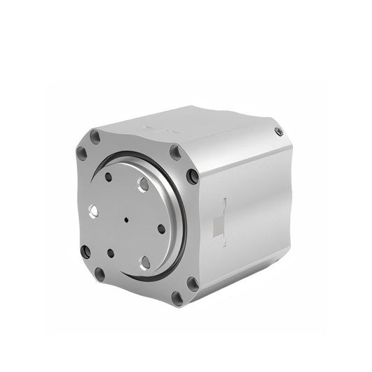 HIGH TORQUE HTDW-4438-30-NE motor with 30:1 reducer, silver gearbox housing and front mounting flange