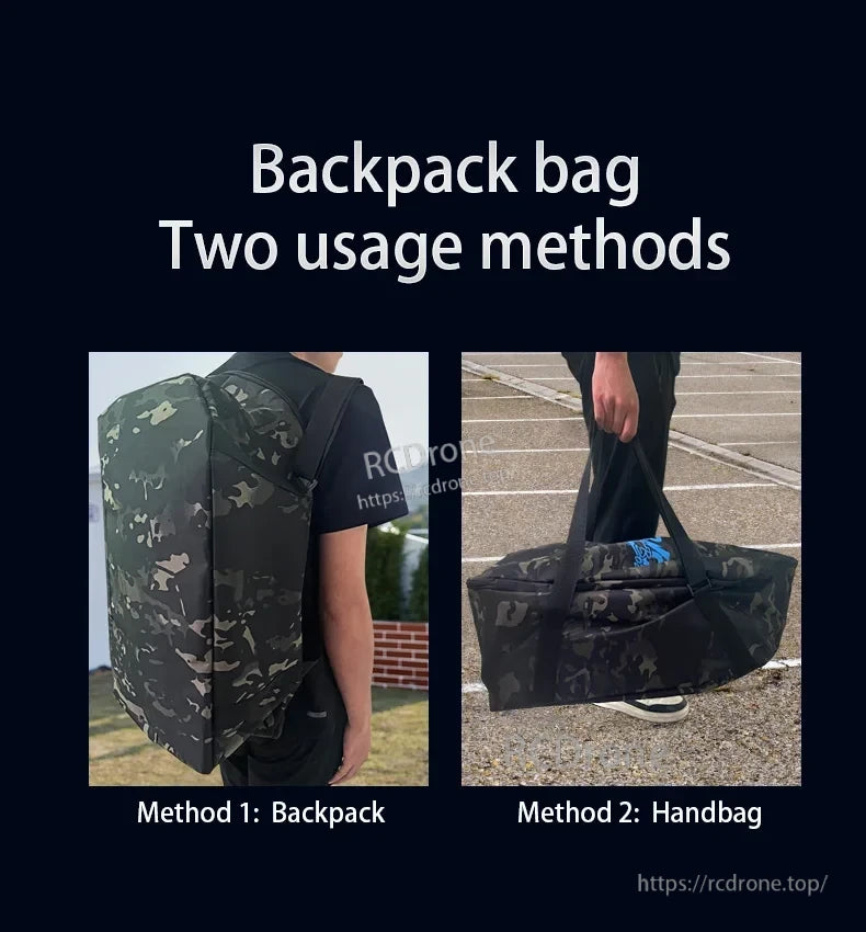 HJ817 RC Fishing Boat, Backpack bag with two usage methods: backpack and handbag.